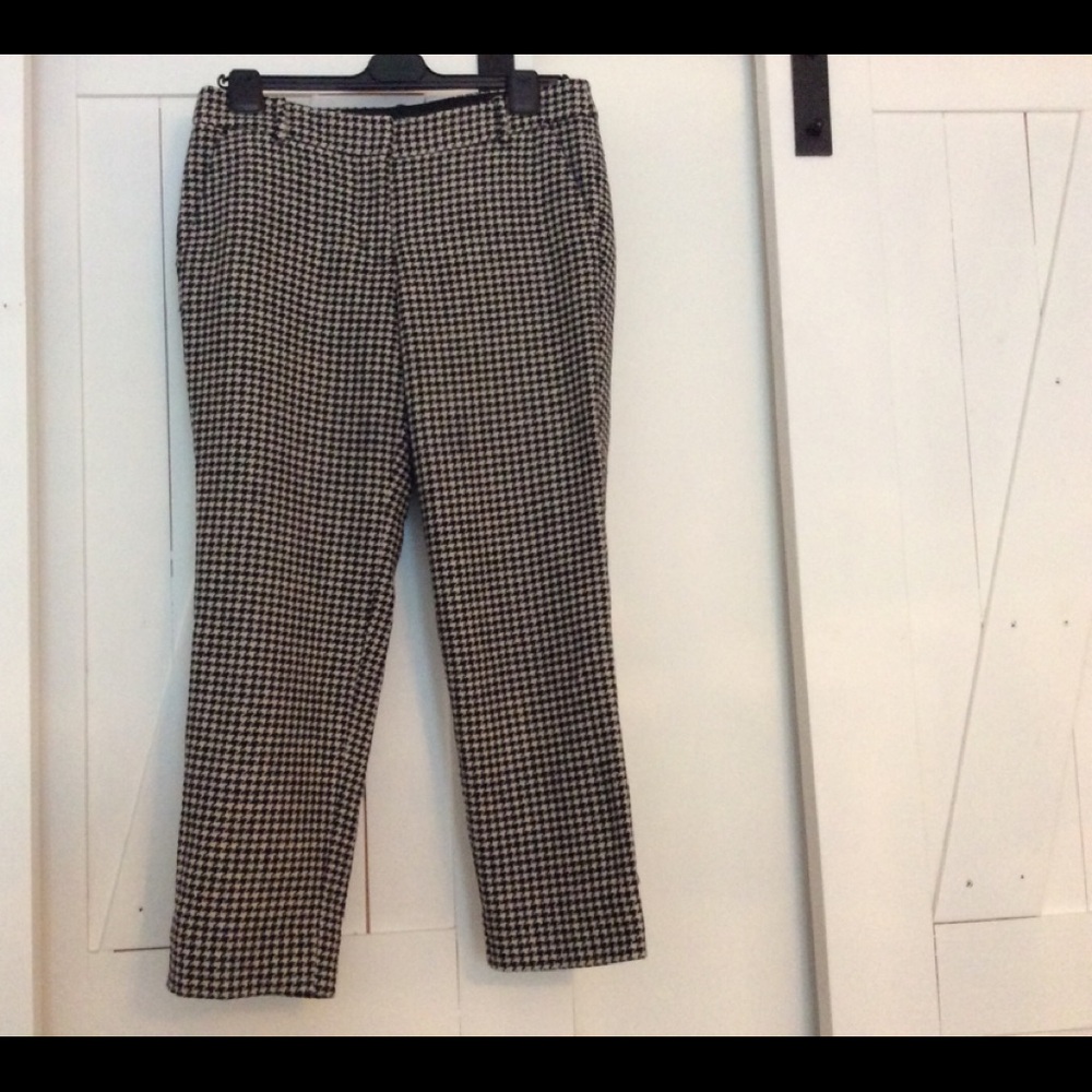 J. Crew Black and White Tweed Pants (8)